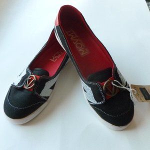 Movmt movement blue jean canvas slip on shoes flats 8 M
